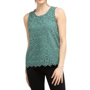 NWT Eclipse Turquoise Lace Crochet Tank Top – Women’s Medium